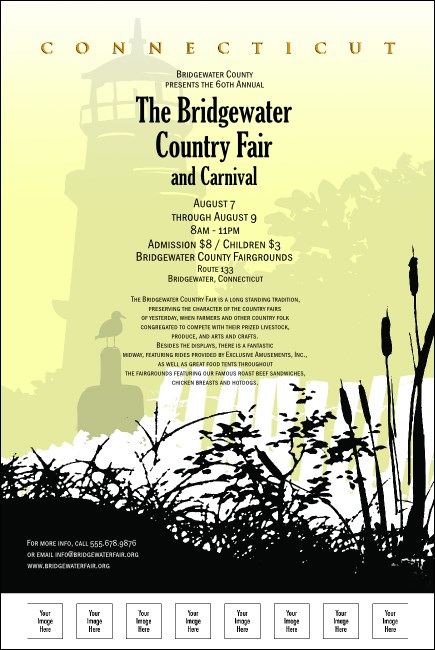 Connecticut Poster with Image Upload Product Front