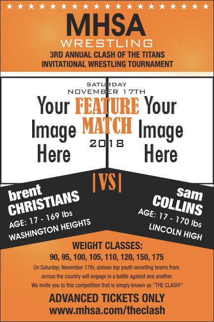 Versus Orange Poster Product Front