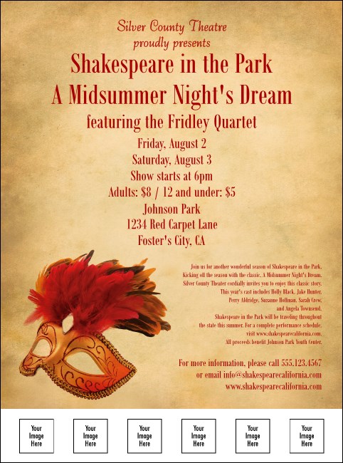 Mask Flyer with Image Upload Product Front