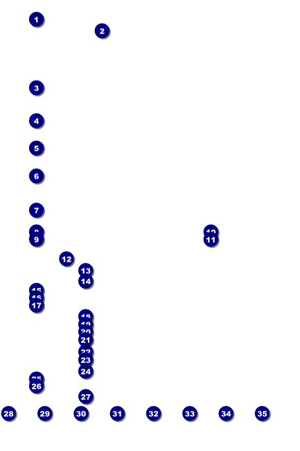 White Ribbon Logo Poster Front Field Markers