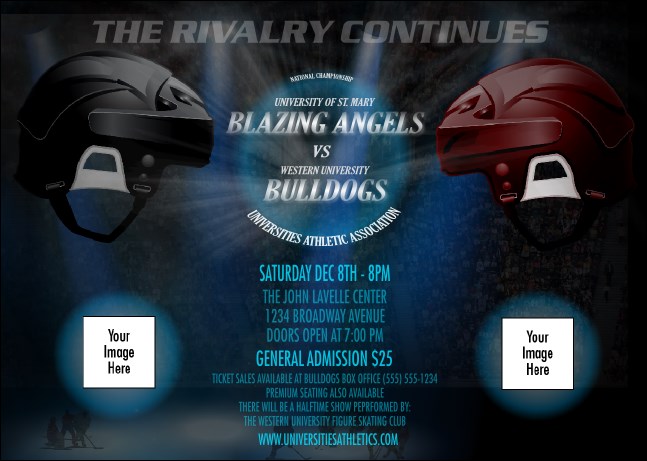 Hockey Faceoff Postcard Product Front