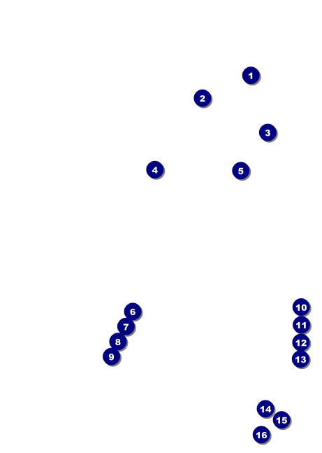 Paris Pink and Black Postcard Front Field Markers