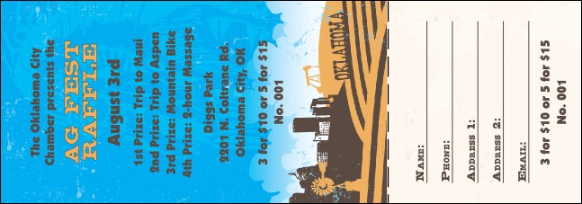 Oklahoma Raffle Ticket