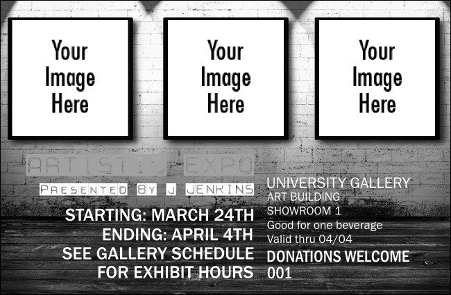 Fine Art Drink Ticket Product Front