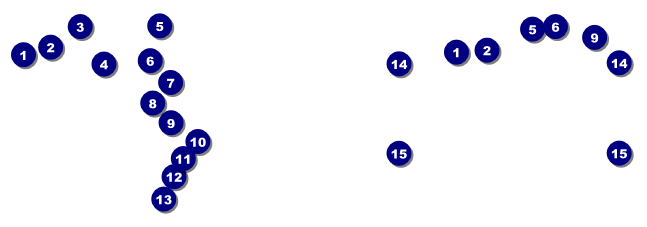 Orange and White Event Ticket Front Field Markers