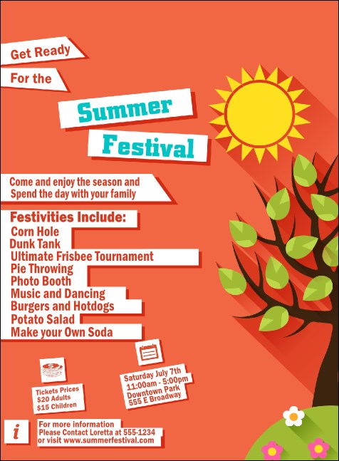 Summer Cut Paper Invitation Product Front