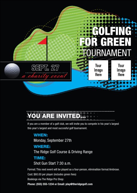 Golf Water Hazard Club Flyer