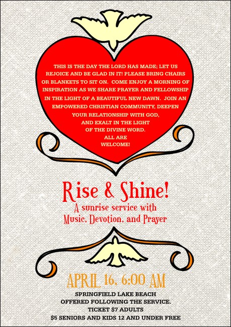 Big Heart Club Flyer Product Front